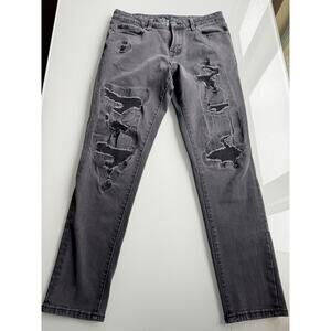 Aeropostale Men's Athletic Skinny Black Jeans Size 30 X 32